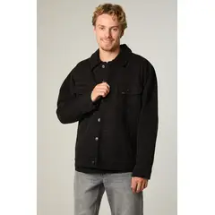 LEE - Chaqueta Hombre Regular Negro Sherpa Rider