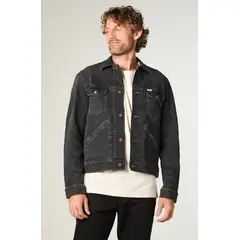 WRANGLER - Chaqueta Hombre 124Mj Denim Regular Fit Azul Oscuro