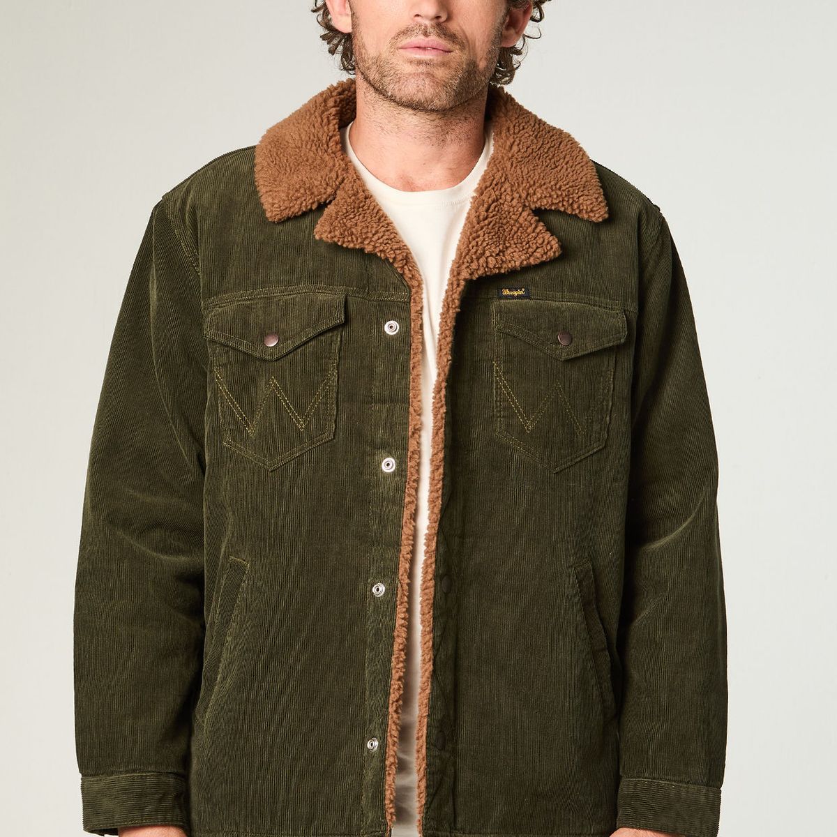 WRANGLER - Chaqueta Hombre Wrange Coat Regular Fit Verde Oscuro