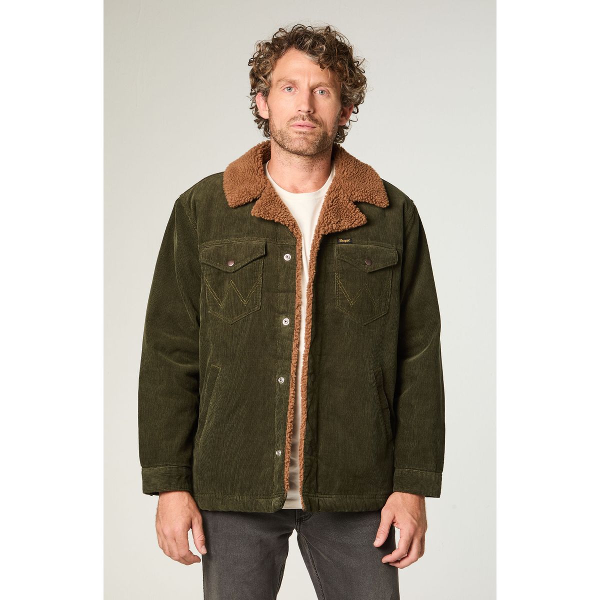 WRANGLER - Chaqueta Hombre Wrange Coat Regular Fit Verde Oscuro