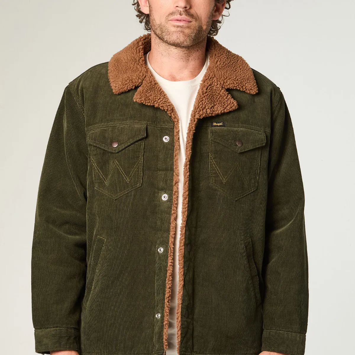 WRANGLER - Chaqueta Hombre Wrange Coat Regular Fit Verde Oscuro