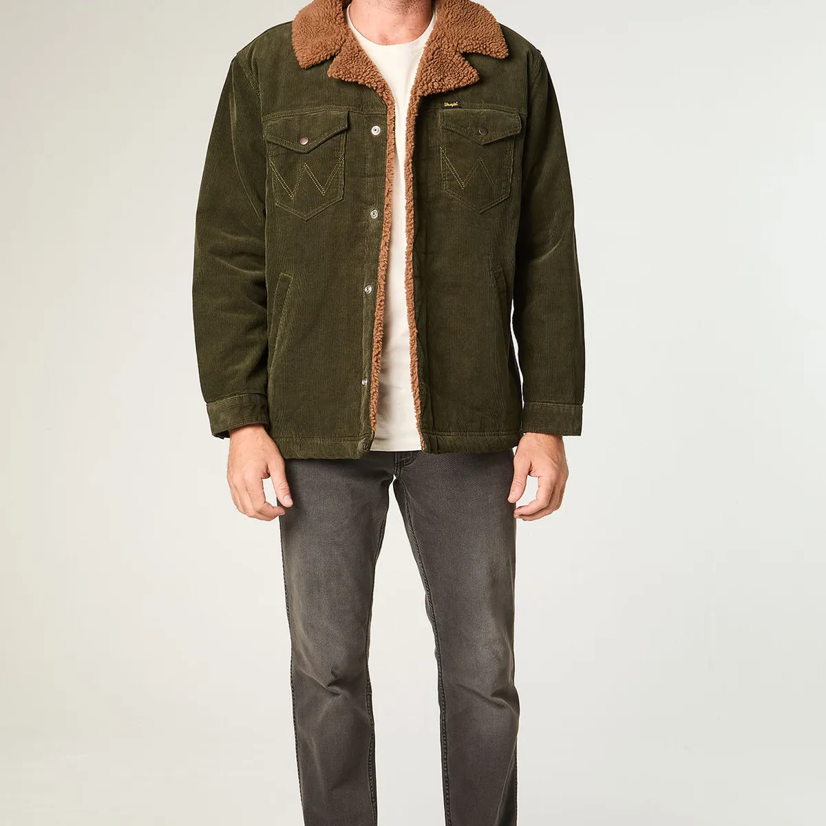 WRANGLER - Chaqueta Hombre Wrange Coat Regular Fit Verde Oscuro