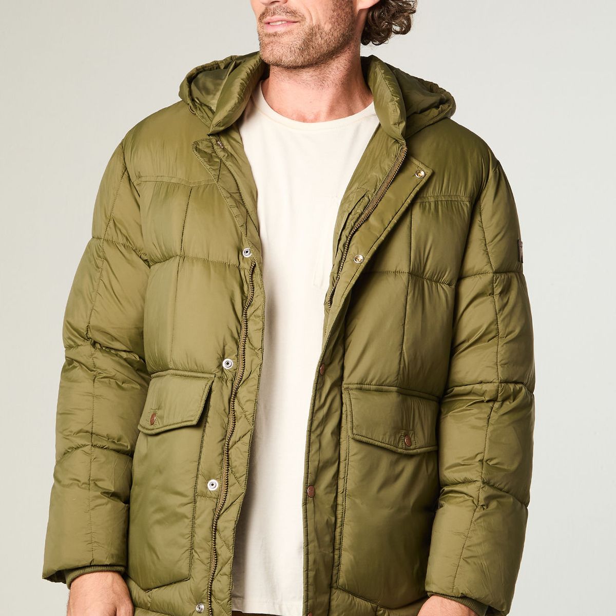 WRANGLER - Chaqueta Hombre Parka Jacket Regular Fit Gris