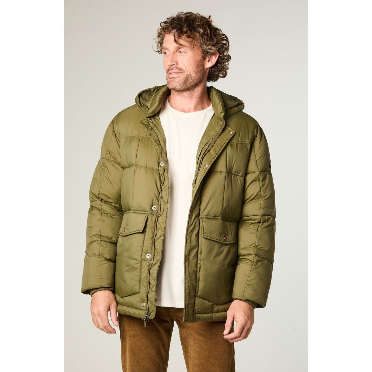 WRANGLER - Chaqueta Hombre Parka Jacket Regular Fit Gris