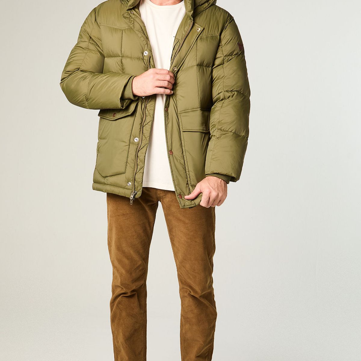 WRANGLER - Chaqueta Hombre Parka Jacket Regular Fit Gris