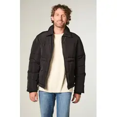 WRANGLER - Chaqueta Hombre Puffer Jacket Regular Fit Negro
