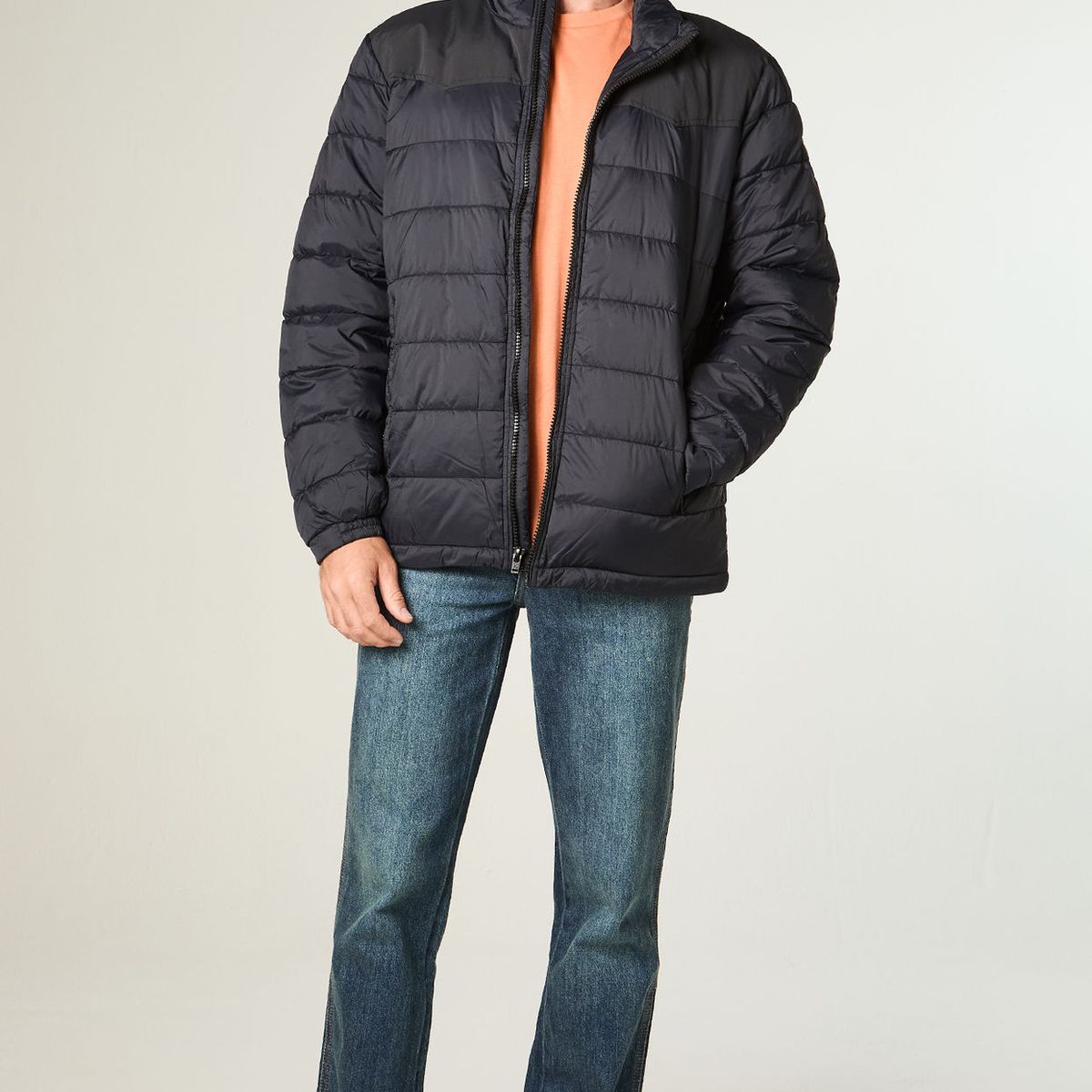 WRANGLER - Chaqueta Hombre Packable Puffer Regular Fit Negro