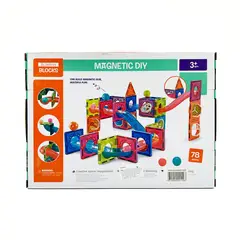 MAGNETICS - Bloques Magnéticos con Toboganes 78pcs