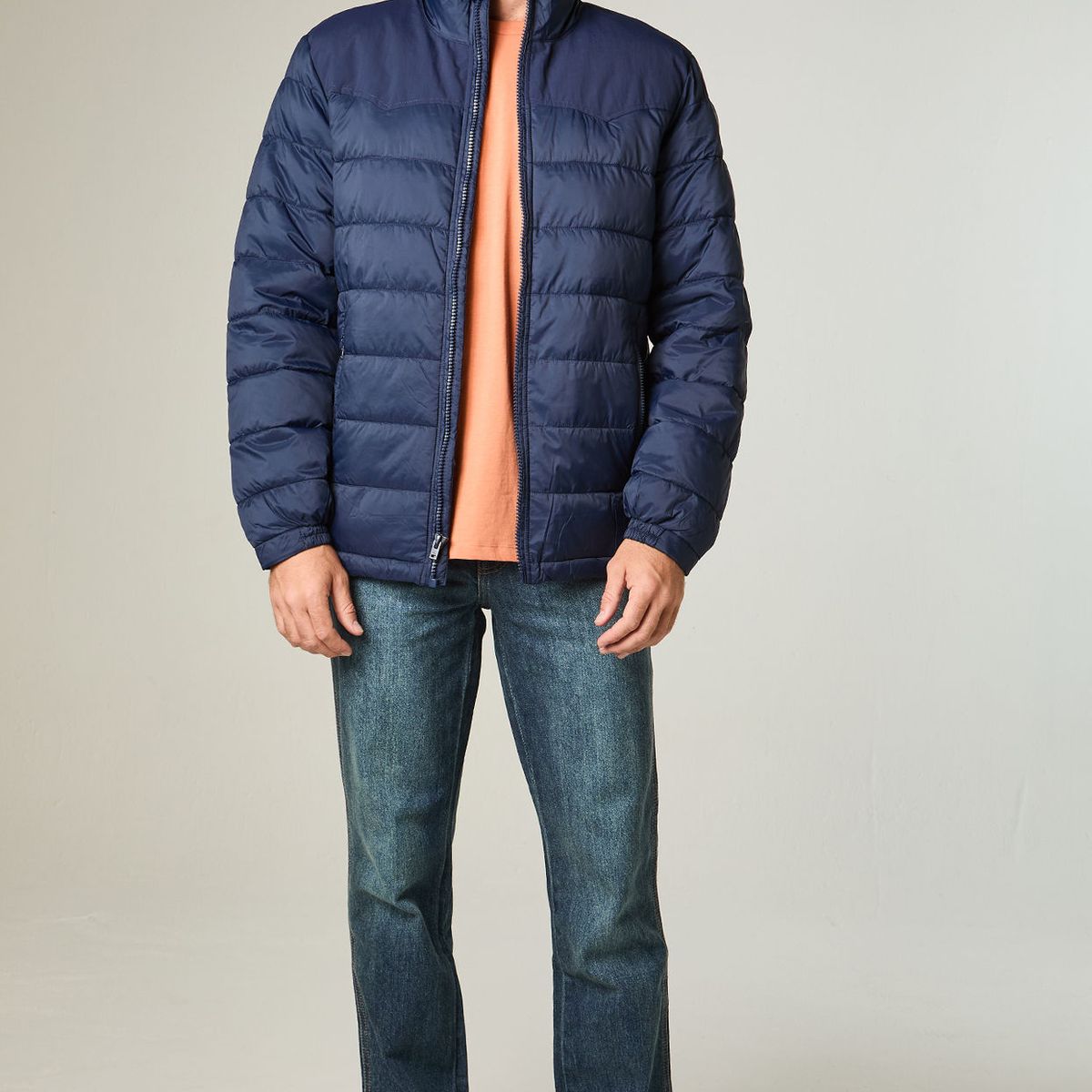 WRANGLER - Chaqueta Hombre Packable Puffer Regular Fit Azul