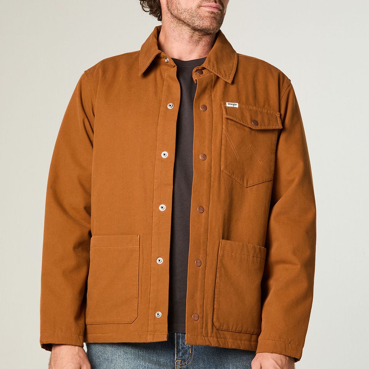 WRANGLER - Chaqueta Hombre Transitional Jacket Regular Fit Café