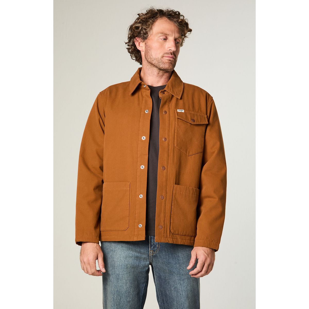 WRANGLER - Chaqueta Hombre Transitional Jacket Regular Fit Café