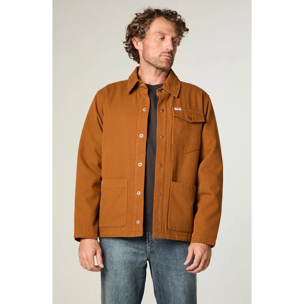 WRANGLER - Chaqueta Hombre Transitional Jacket Regular Fit Café
