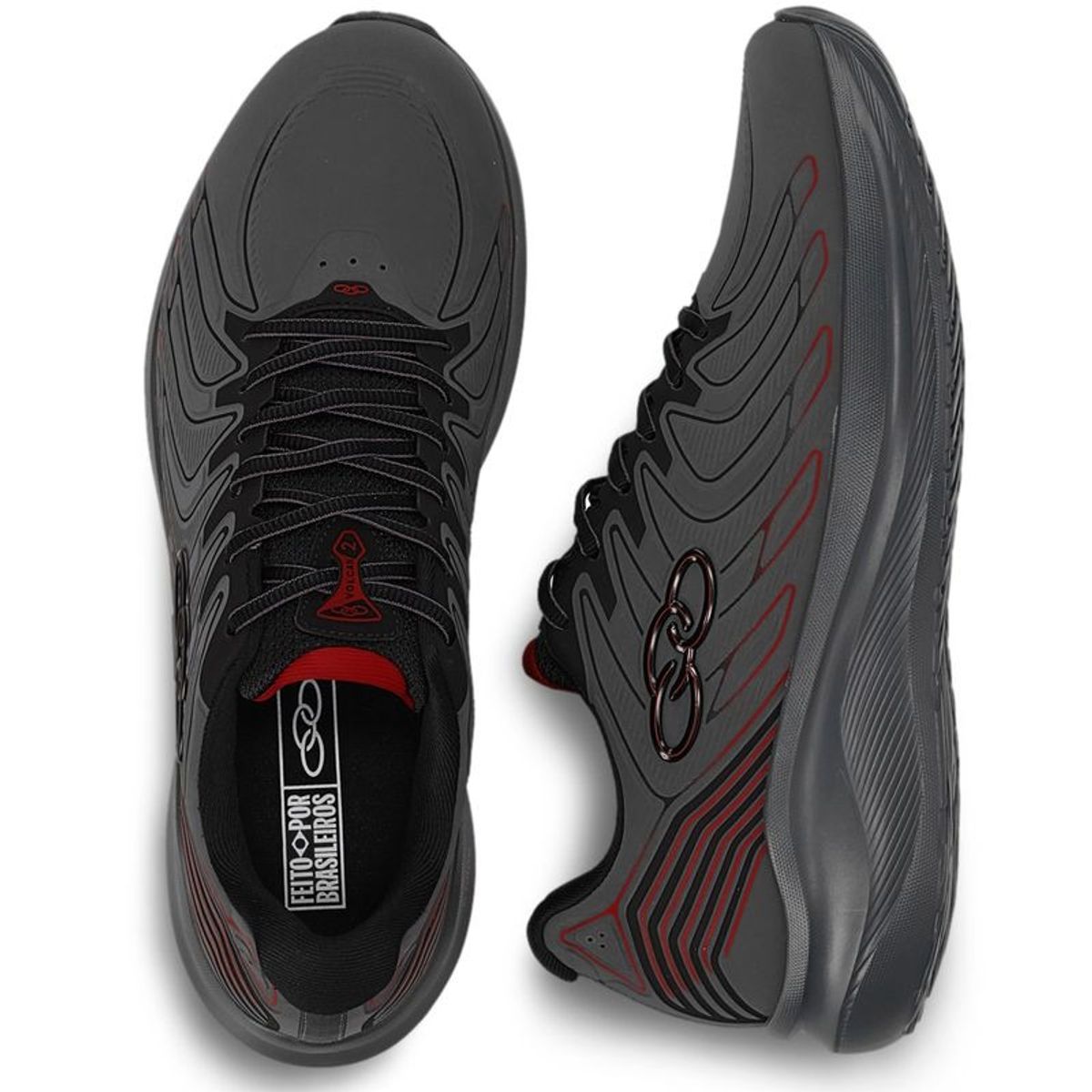 OLYMPIKUS - Zapatilla Hombre Volcan 2 Gris Oscuro