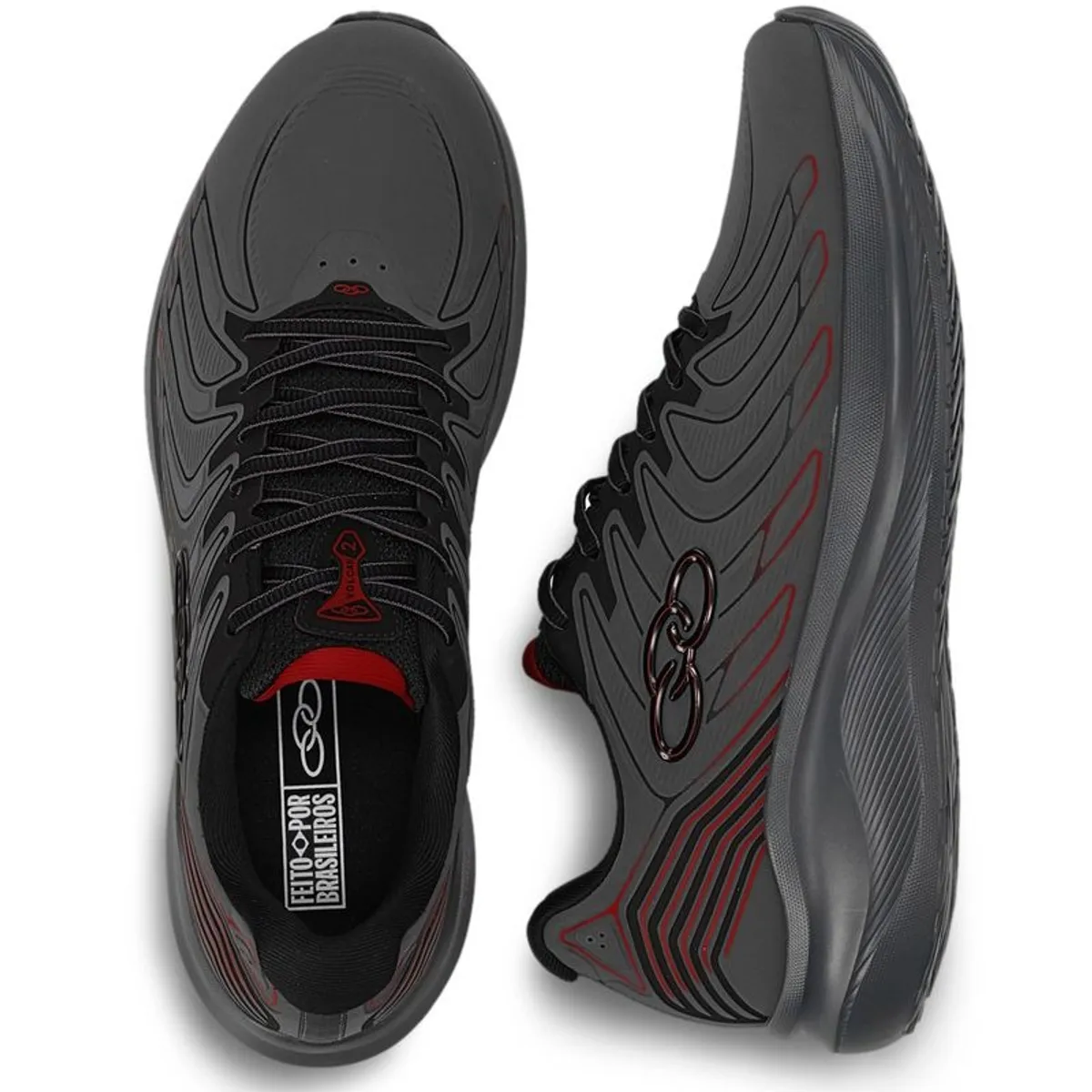 OLYMPIKUS - Zapatilla Hombre Volcan 2 Gris Oscuro