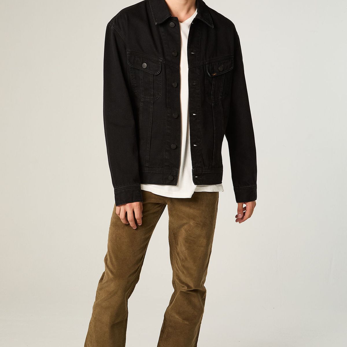LEE - Chaqueta Hombre Regular Negro Rider