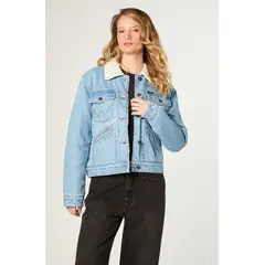WRANGLER - Chaqueta Mujer Heritage Sherpa Heritage Fit Azul