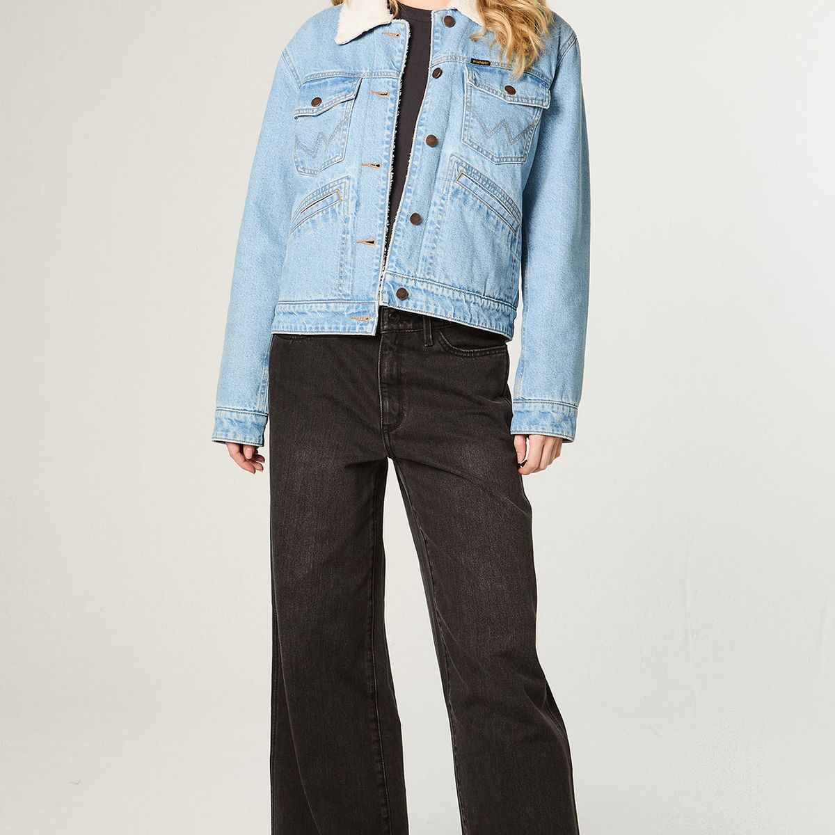 WRANGLER - Chaqueta Mujer Heritage Sherpa Heritage Fit Azul