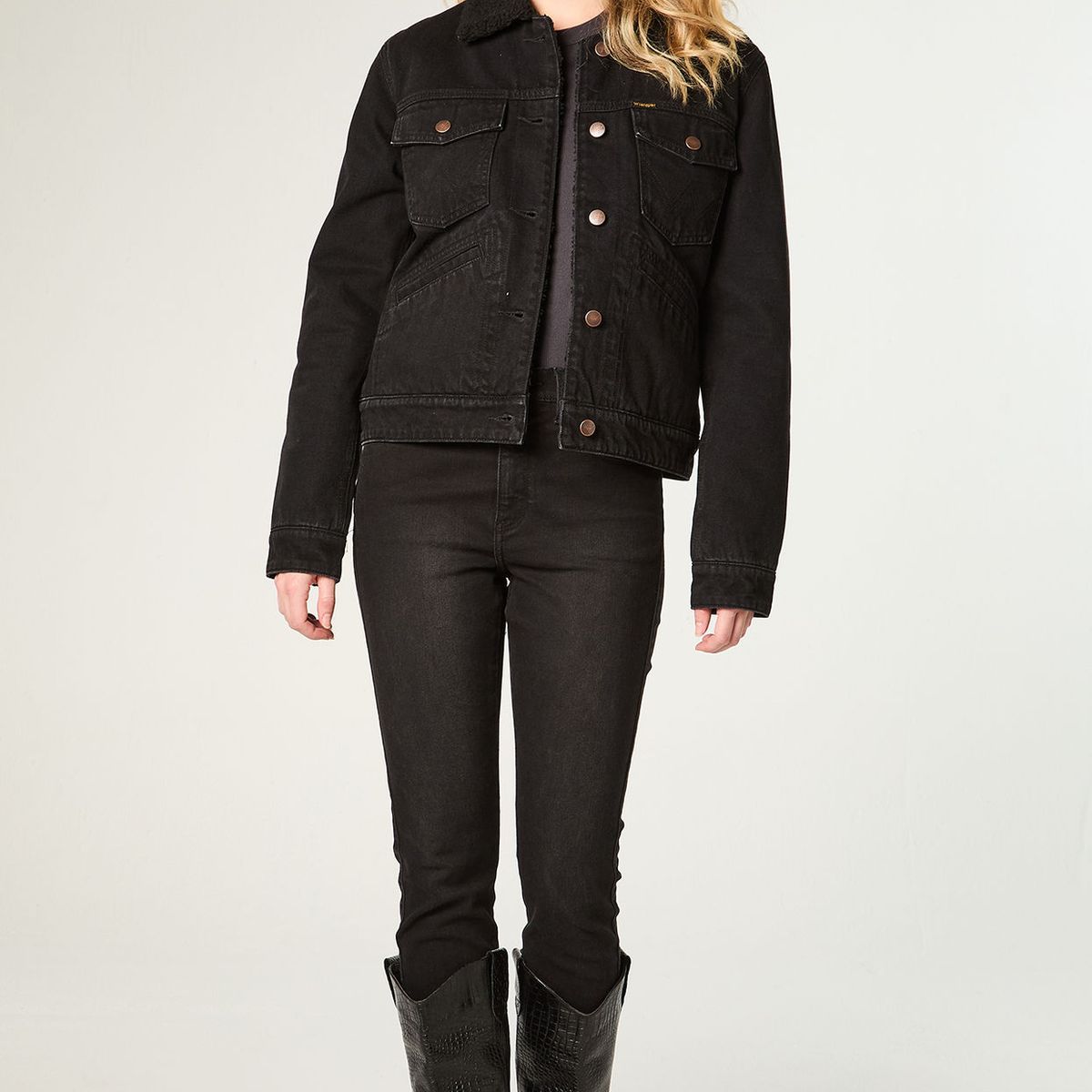 WRANGLER - Chaqueta Mujer Heritage Sherpa Heritage Fit Negro