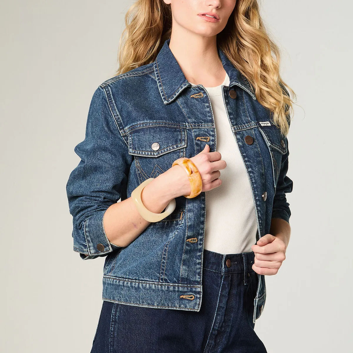 WRANGLER - Chaqueta Mujer Heritage Denim Heritage Fit Azul