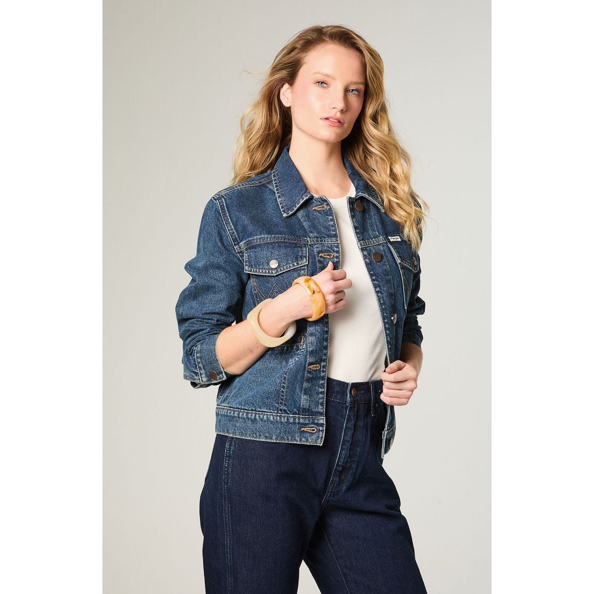 WRANGLER - Chaqueta Mujer Heritage Denim Heritage Fit Azul