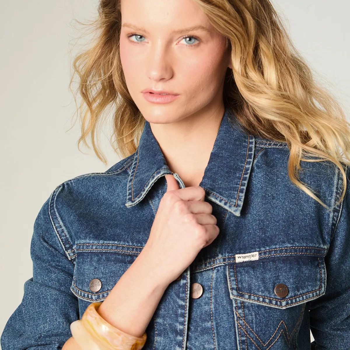 WRANGLER - Chaqueta Mujer Heritage Denim Heritage Fit Azul