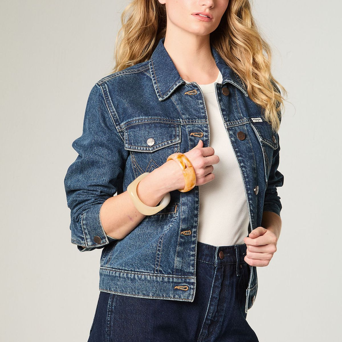 WRANGLER - Chaqueta Mujer Heritage Denim Heritage Fit Azul