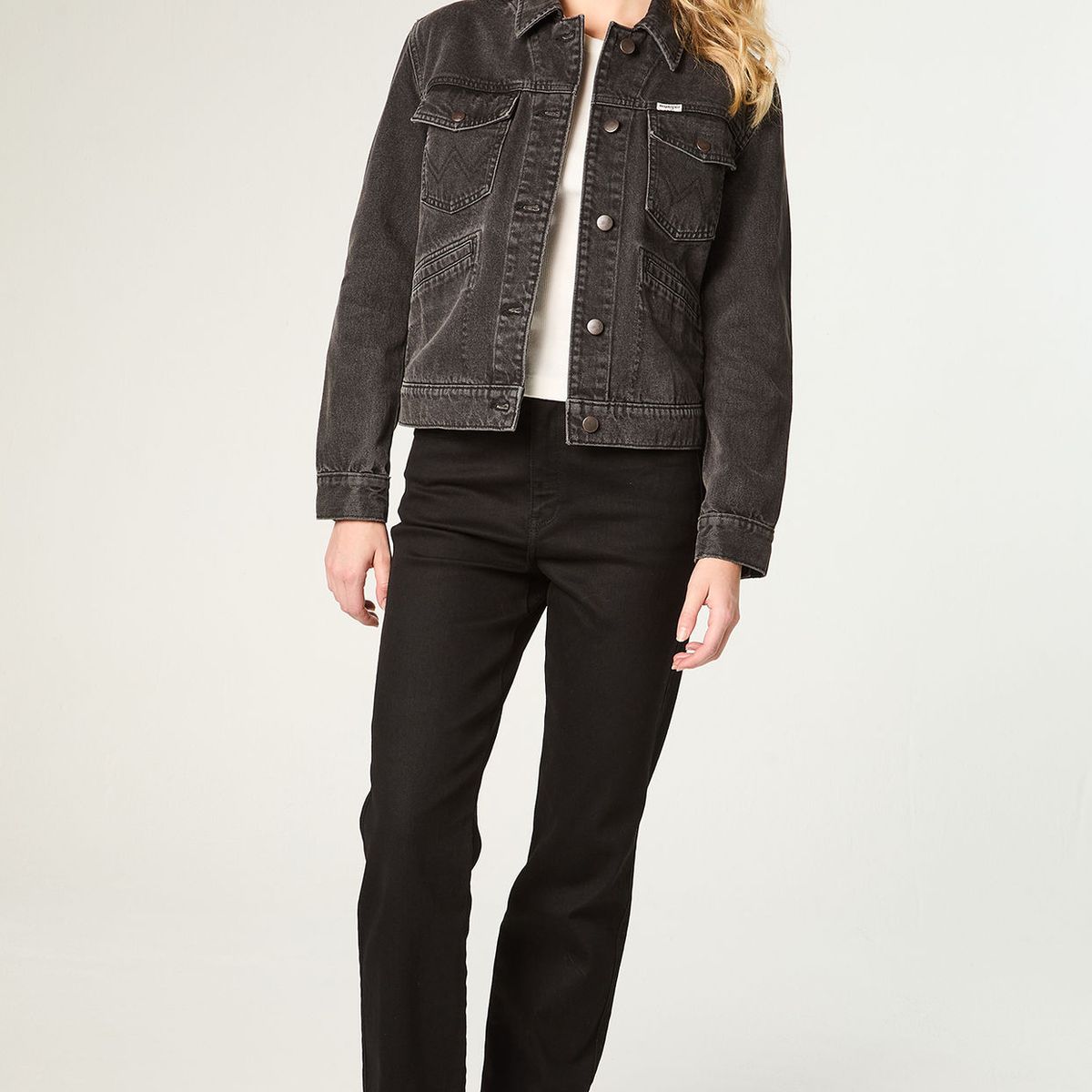 WRANGLER - Chaqueta Mujer Heritage Denim Heritage Fit Negro