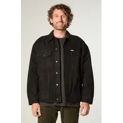 WRANGLER - Chaqueta Hombre Trucker Denim Regular Fit Negro