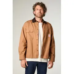 WRANGLER - Sobrecamisa Hombre Cj Overshirt Oversize Café