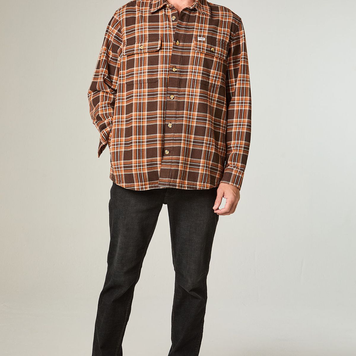 WRANGLER - Sobrecamisa Hombre Utility Overshirt Oversize Café
