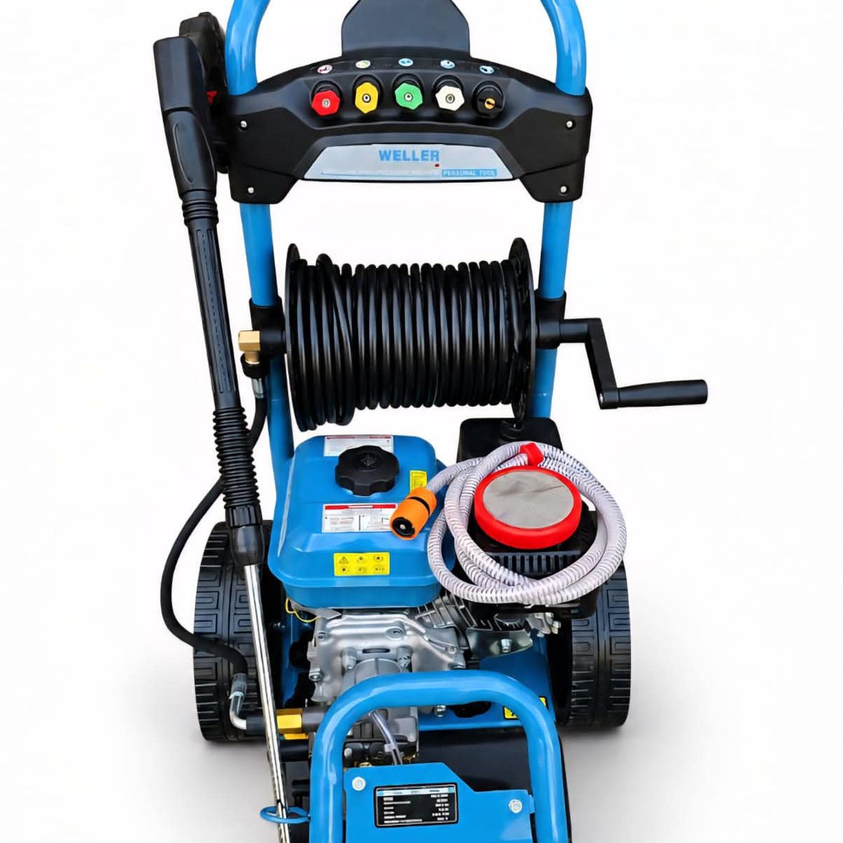ERUX - Hidrolavadora Bencinera Industrial De 7hp 2465psi carrete roja