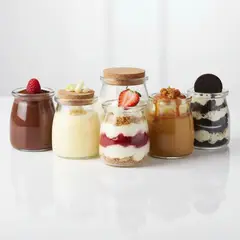 GENERICO - Frasco de Vidrio con Tapa de Corcho 100ml - Pack 24 Unidades para Pudding