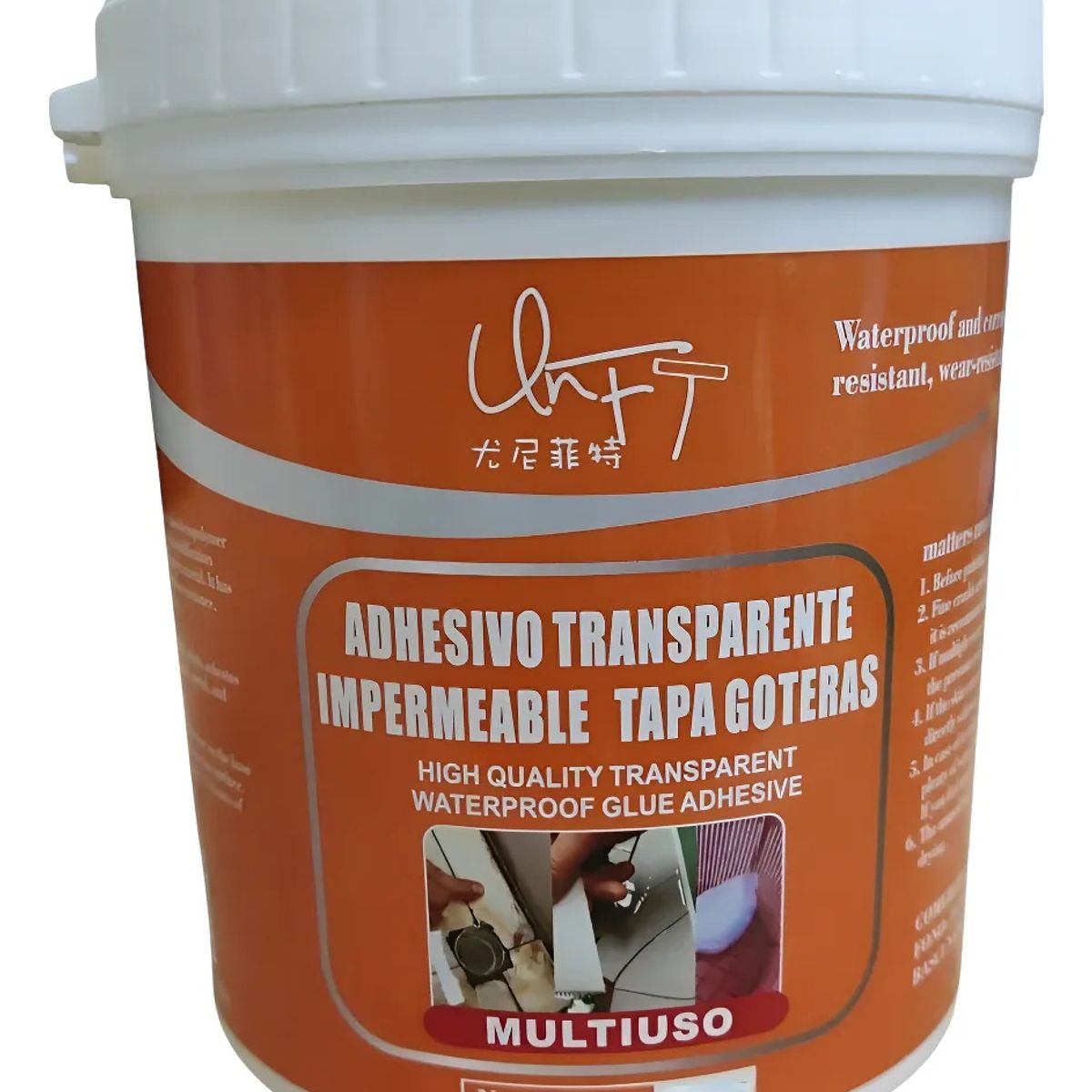 GENERICO - Tapa Goteras Sellantes Impermeable Transparente Sellador Adhesivo 300Gr