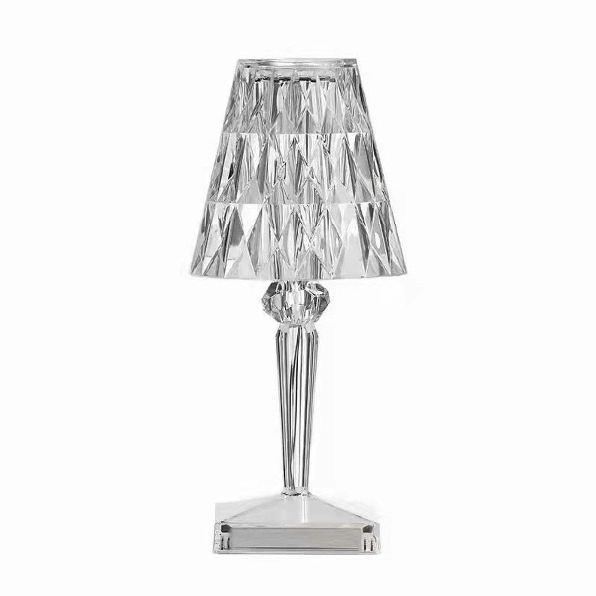 HOME NEAT - Led Lámpara de mesa de cristal 3 Color
