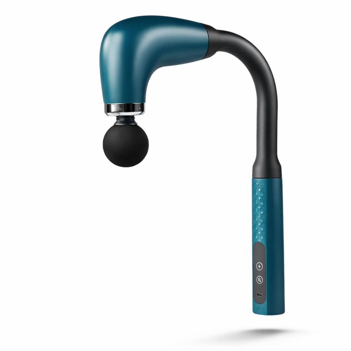 GENERICO - Masajeador Pistola Muscular con Mango Extendido Recargable