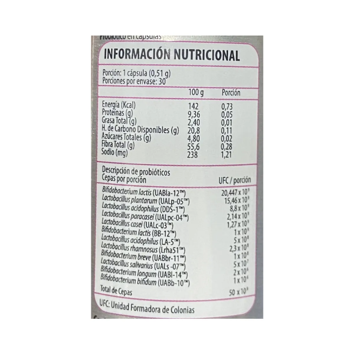 NEWSCIENCE - Probiotix High Potency 50 Billones 30 Capsulas Newscience