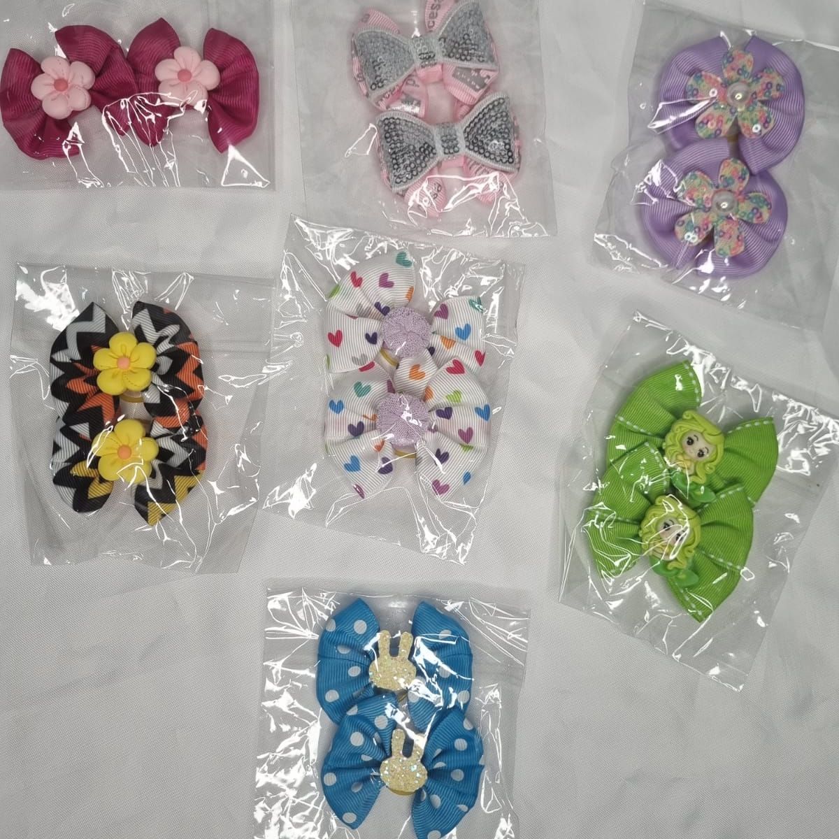 EL MUNDO DE EMMA - Set 7 par lazos mascotas variados 1