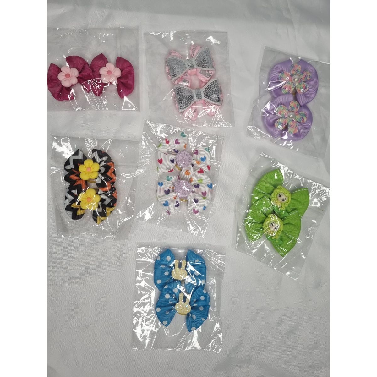 EL MUNDO DE EMMA - Set 7 par lazos mascotas variados 1