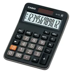 CASIO - Calculadora De Escritirio Mx-12b 12 Digitos Negro