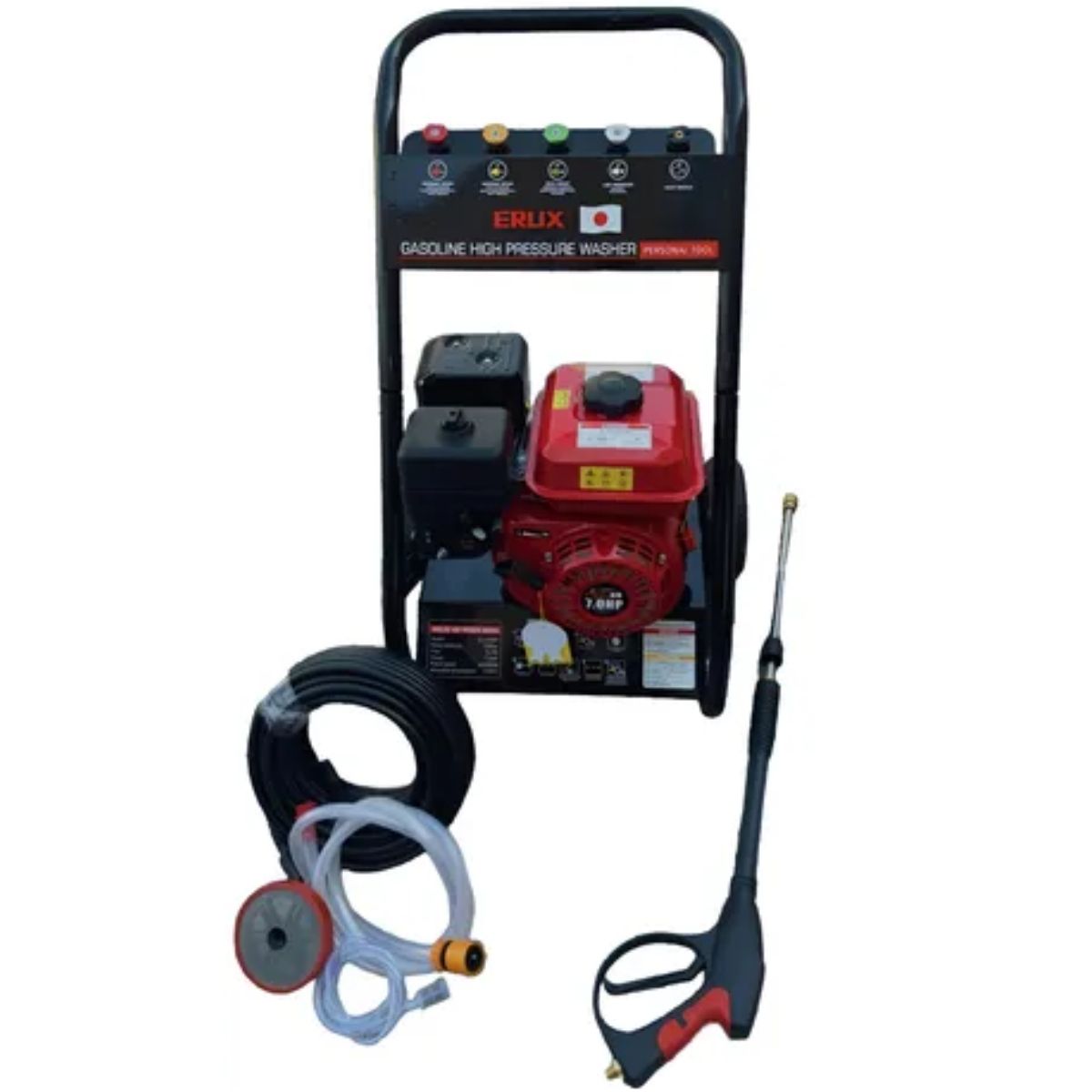 ALTERNATIVE - Hidrolavadora A Bencina 3200 Psi Max Con Motor 6,5 Hp 170 bar