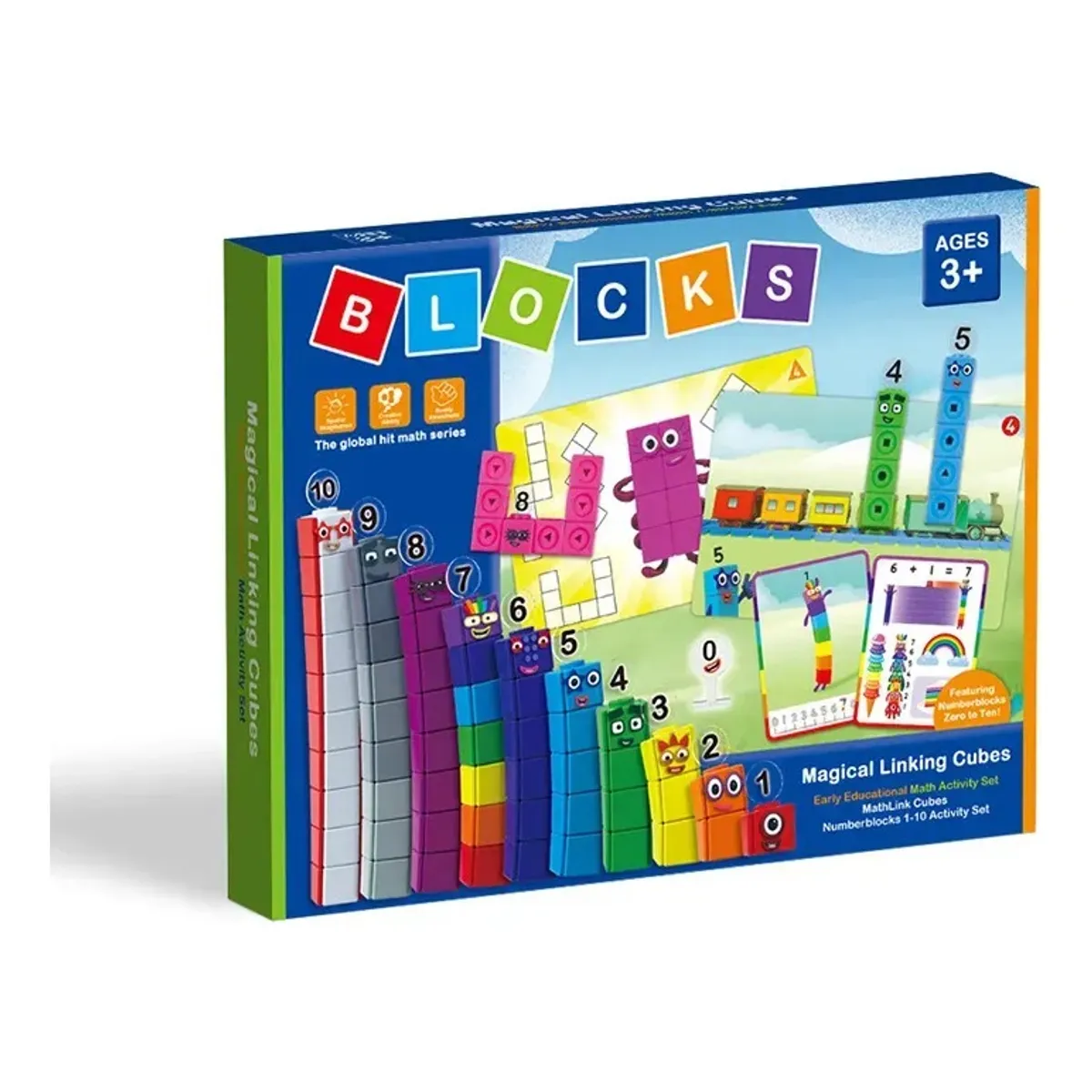 GENERICO - Cubos Conectores Para Matemática 100 unidades Educativo