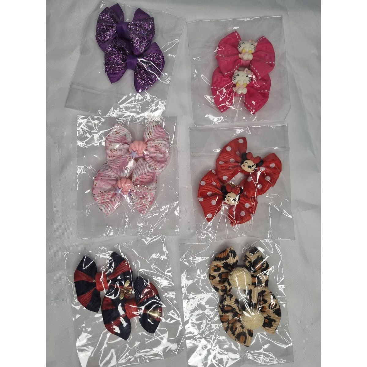 EL MUNDO DE EMMA - Set 6 par lazos mascota variados 3