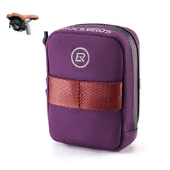 ROCKBROS - Bolso Bajo Asiento Bicicleta Mini Impermeable - Purpura