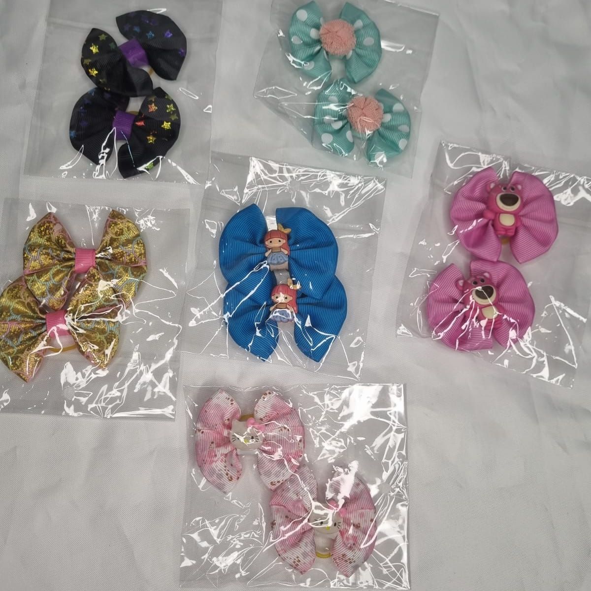 EL MUNDO DE EMMA - Set 6 par lazos mascota variados 4