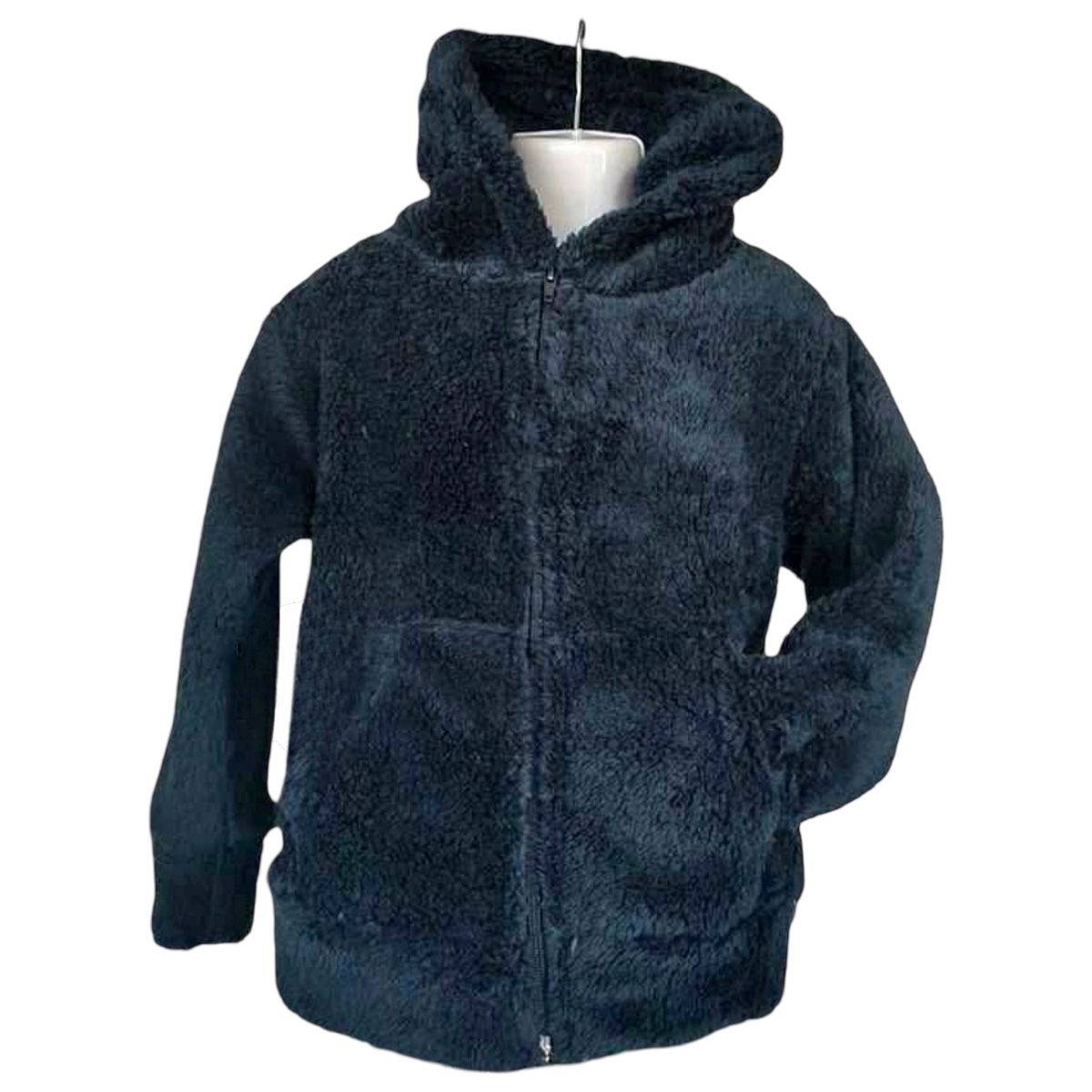 AAYO MODA - Chaqueta Polar Chiporro Niño Azul Marino Colegio Invierno Suave y Abrigada