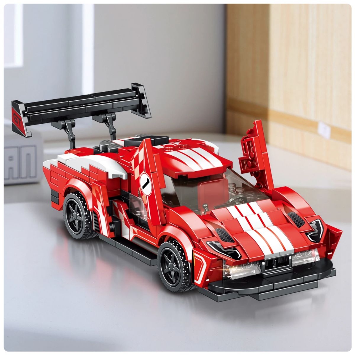 MINGDA - Auto Deportivo para Armar 307 Piezas Juguete de Construcción STEM
