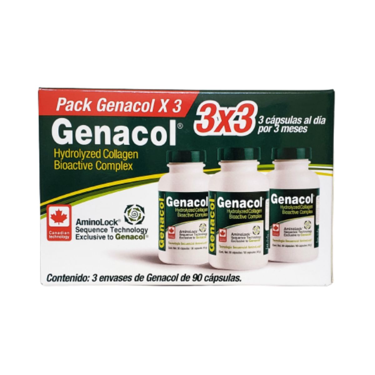 NEWSCIENCE - Genacol Colageno Pack 3 Frascos Newscience