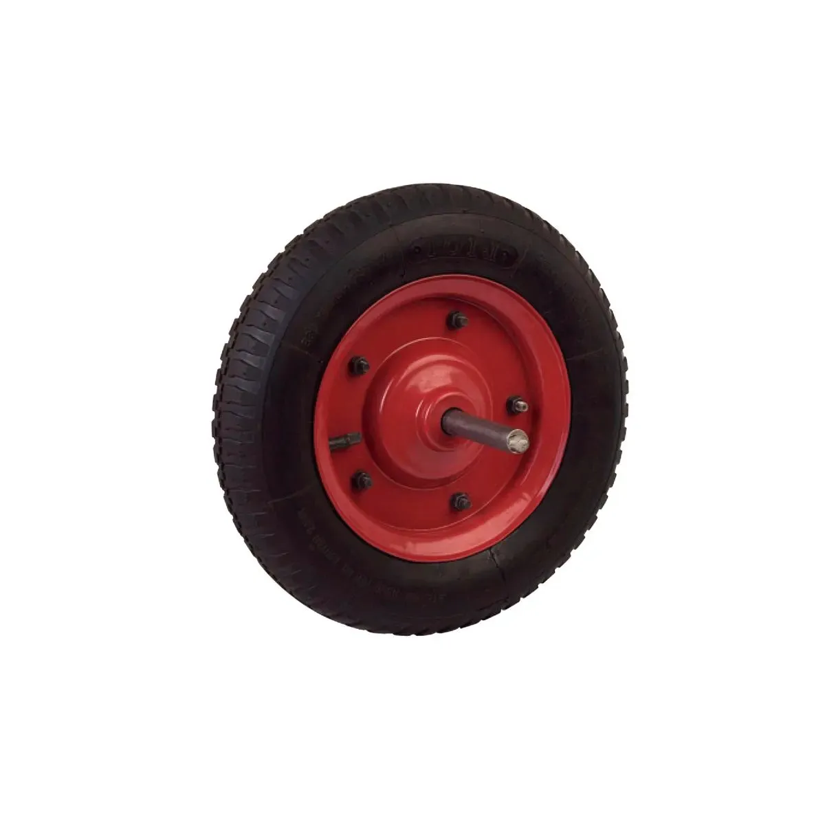 LIOI - Rueda Carretilla Pantanera 400x8 Tapa Roja Lioi
