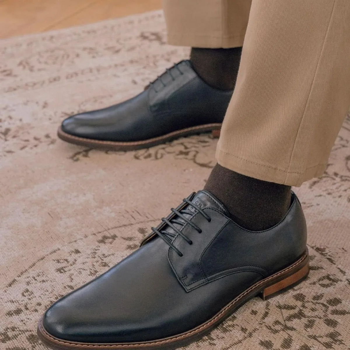 CARDINALE - Zapatos Hombre Cuero Oxford Hombre-0-02-Negro