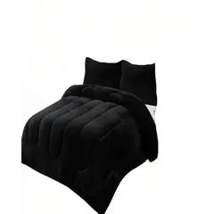 GENERICO - PLUMON CHIPORRO DE INVIERNO PREMIUM PLAZA Y MEDIA COLOR NEGRO